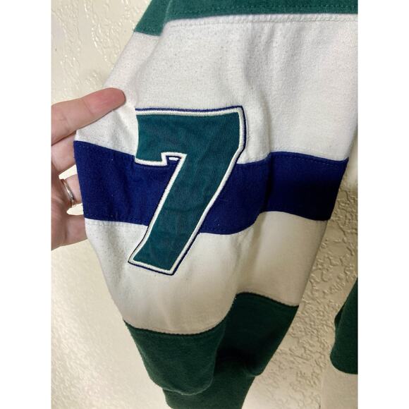 VTG Mickey & Co Rugby Hockey Shirt Mens Medium Long Sleeve Pullover Embroidered - Picture 4 of 10